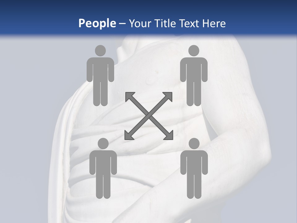 A Statue Of A Man Holding A Book Powerpoint Template PowerPoint Template