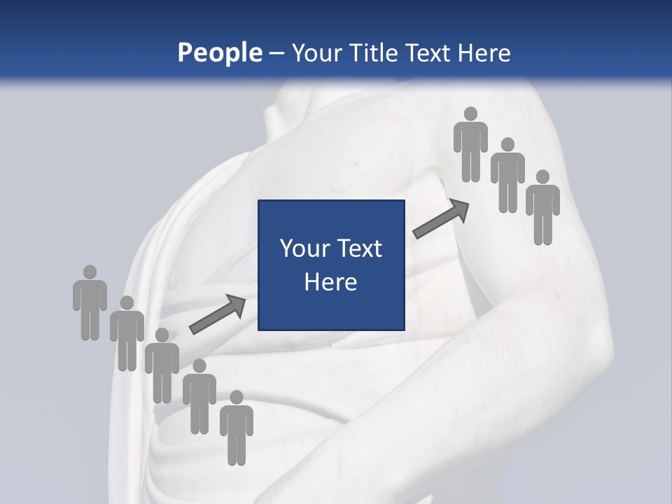 A Statue Of A Man Holding A Book Powerpoint Template PowerPoint Template