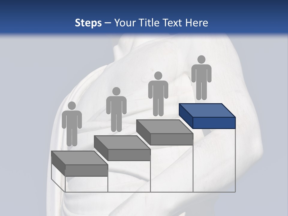 A Statue Of A Man Holding A Book Powerpoint Template PowerPoint Template