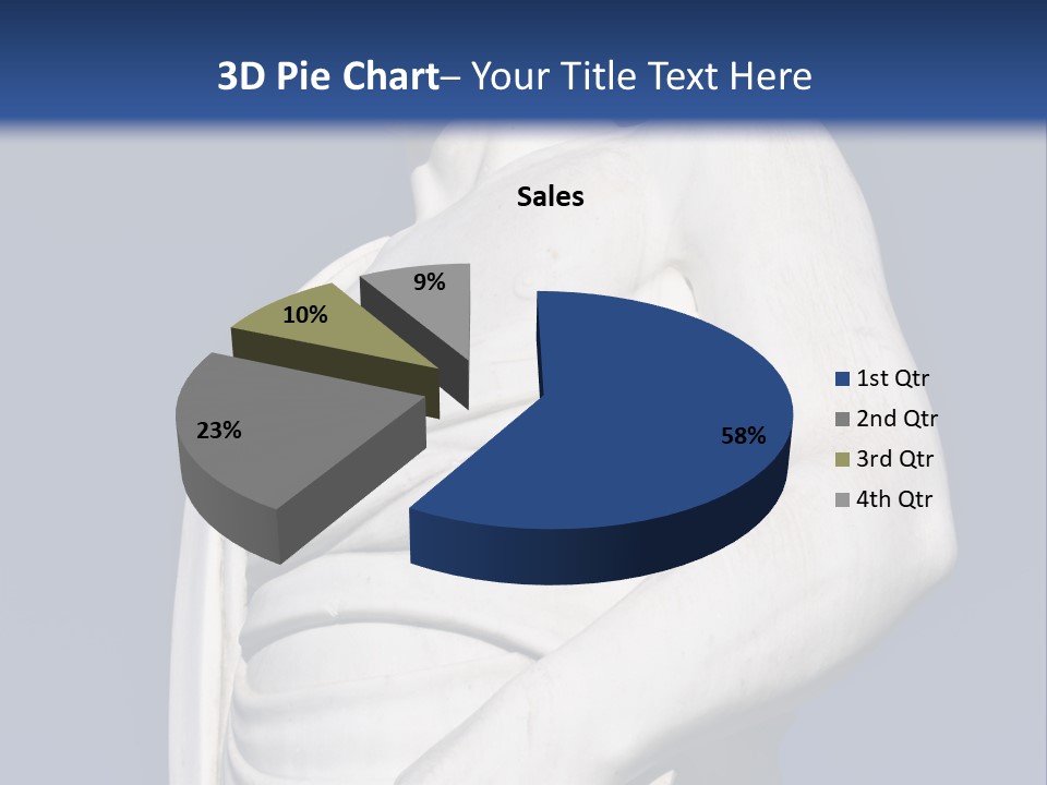 A Statue Of A Man Holding A Book Powerpoint Template PowerPoint Template