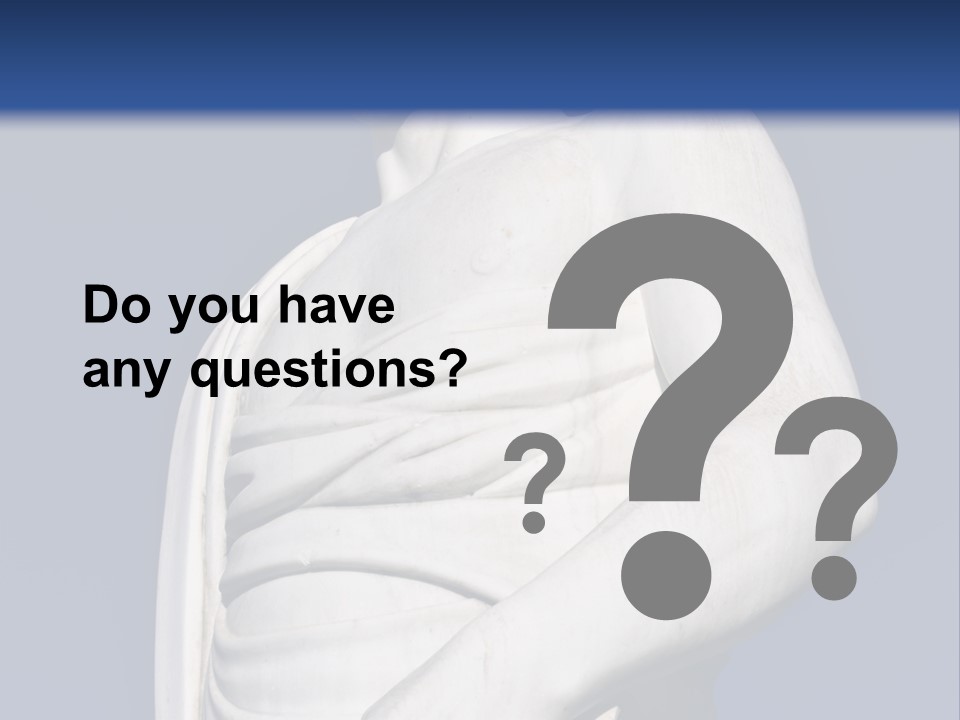 A Statue Of A Man Holding A Book Powerpoint Template PowerPoint Template