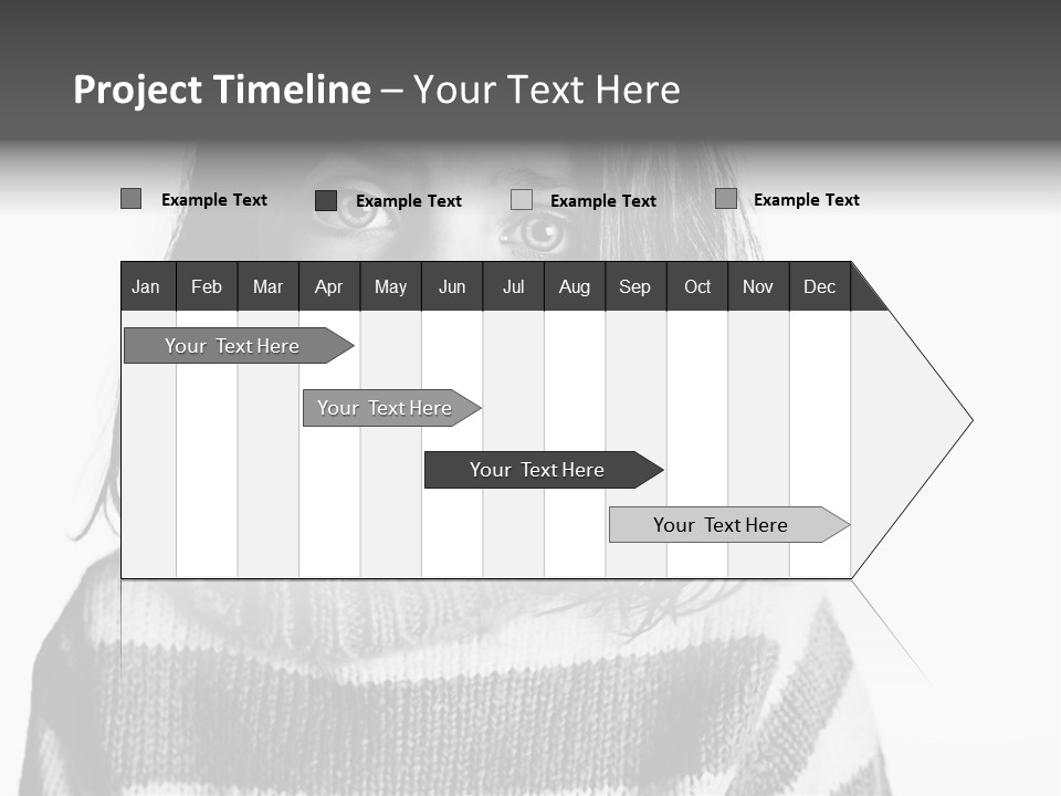 A Little Girl With A Sweater On Is Looking At The Camera PowerPoint Template