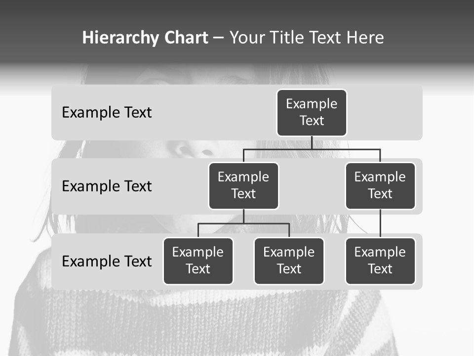 A Little Girl With A Sweater On Is Looking At The Camera PowerPoint Template