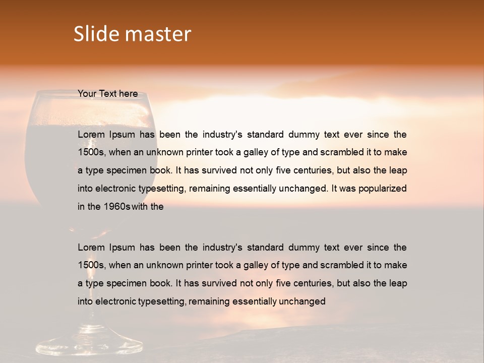 Cocktail Holiday Mix PowerPoint Template