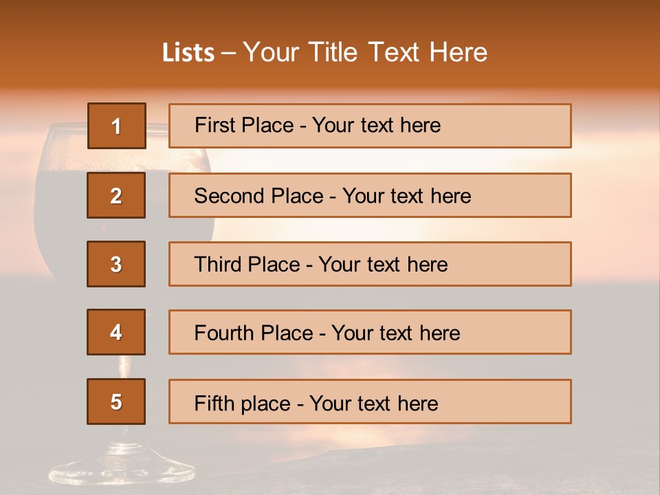 Cocktail Holiday Mix PowerPoint Template