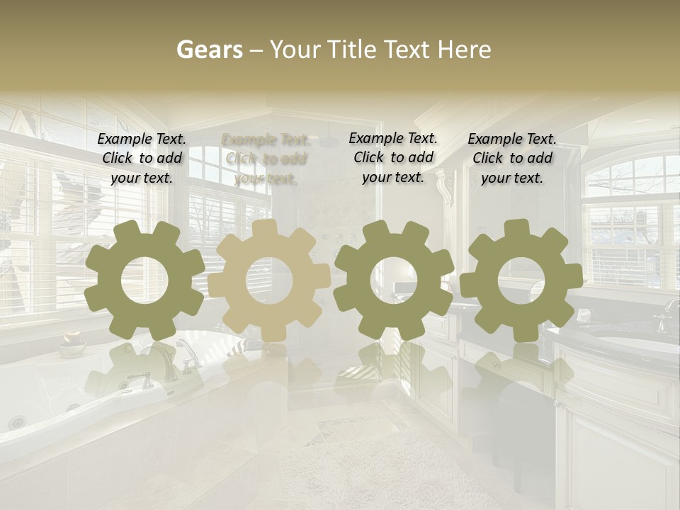 Closeup Two Yellow PowerPoint Template