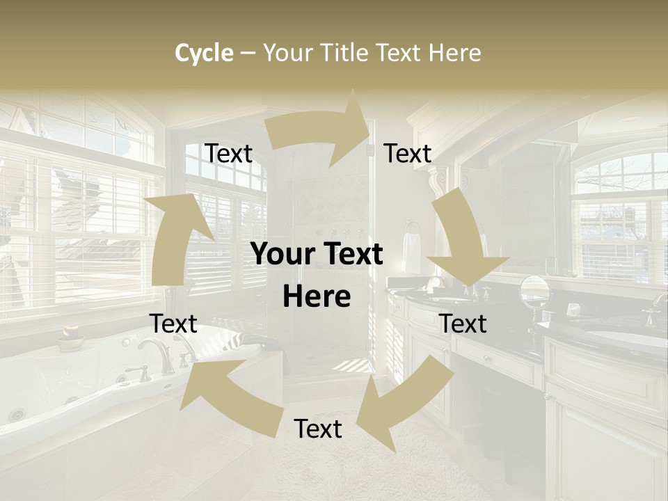 Closeup Two Yellow PowerPoint Template