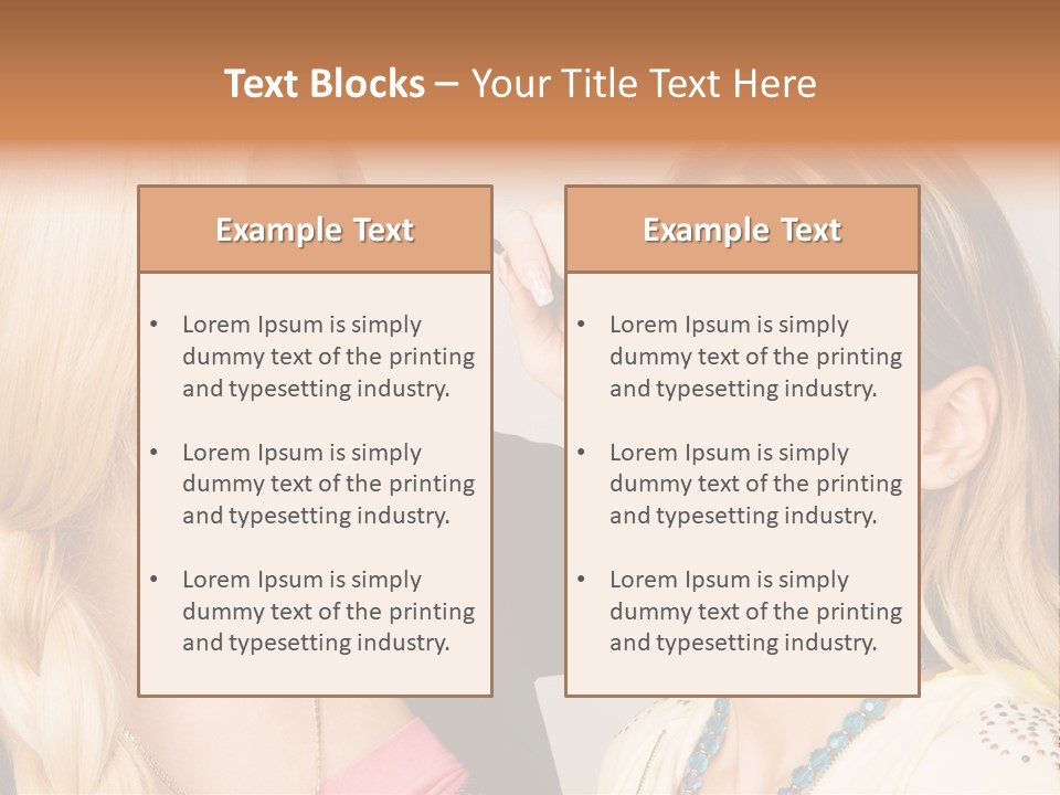 Closeup Two Yellow PowerPoint Template