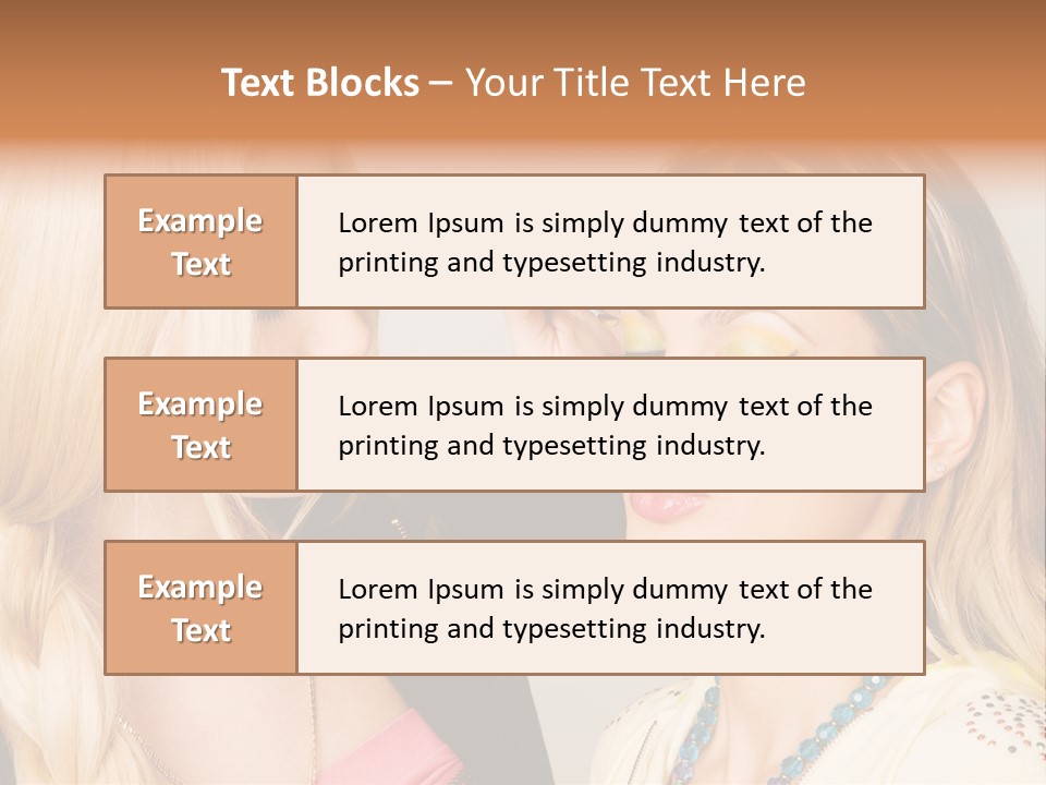Closeup Two Yellow PowerPoint Template