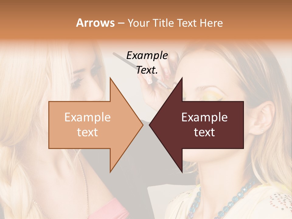 Closeup Two Yellow PowerPoint Template