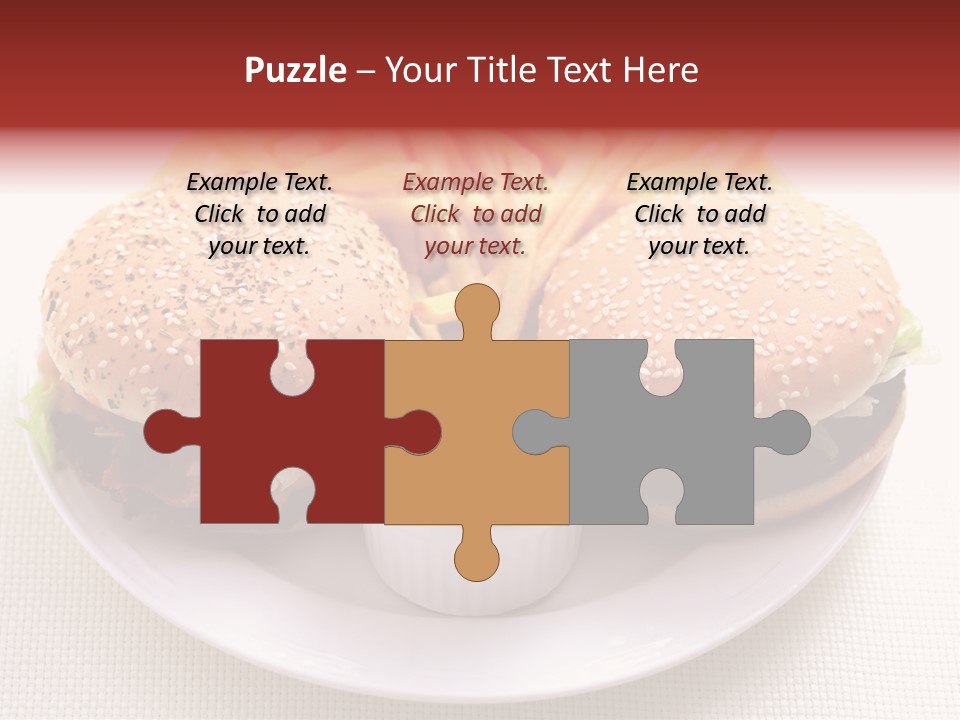 Burger Junk Drink PowerPoint Template