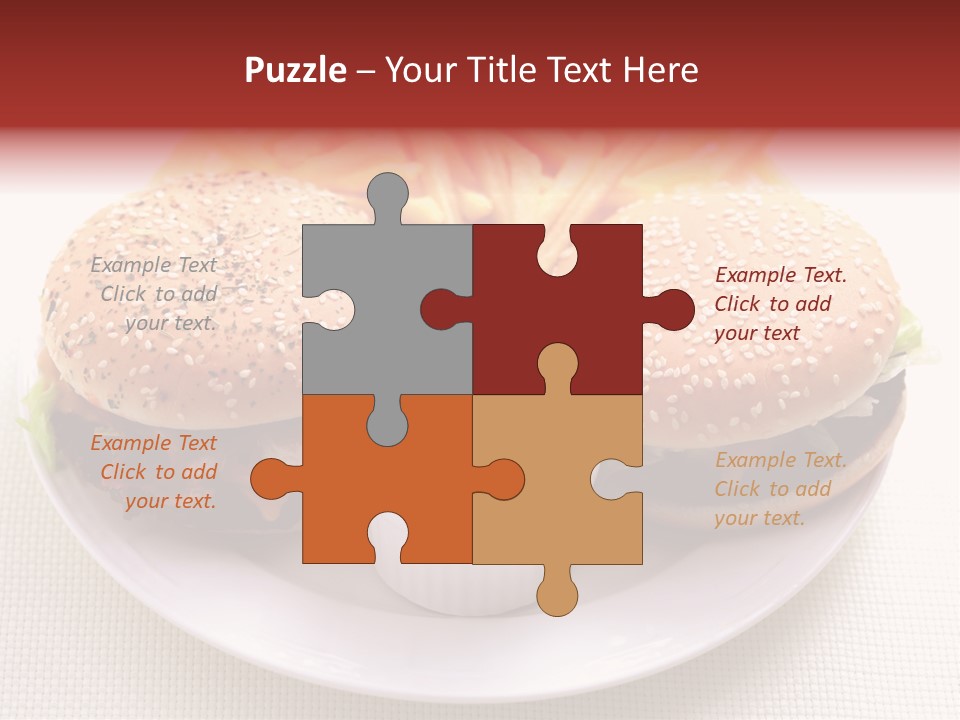 Burger Junk Drink PowerPoint Template