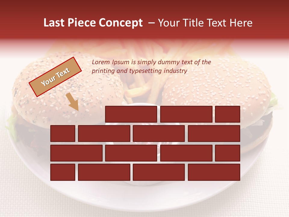 Burger Junk Drink PowerPoint Template