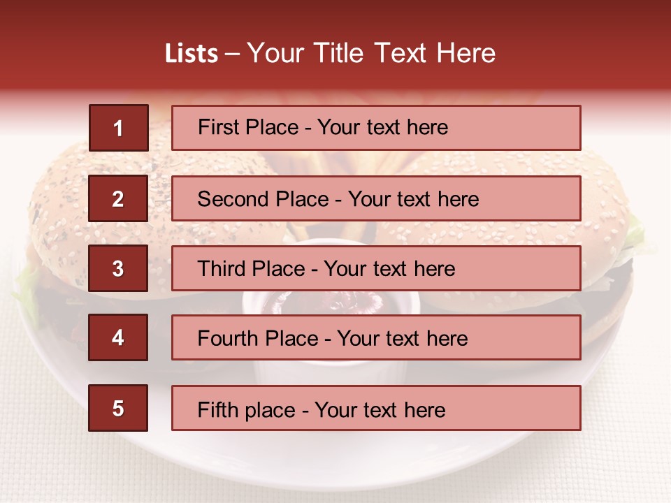 Burger Junk Drink PowerPoint Template