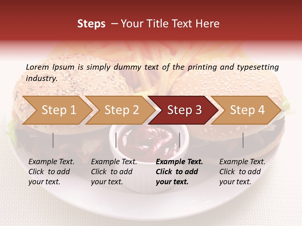 Burger Junk Drink PowerPoint Template