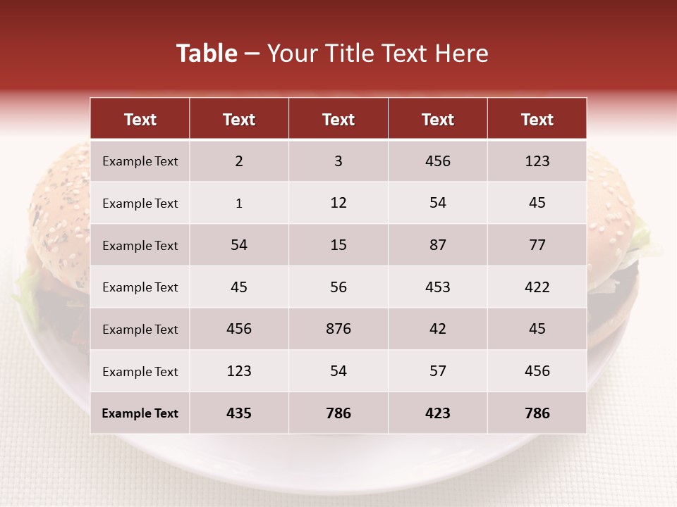 Burger Junk Drink PowerPoint Template