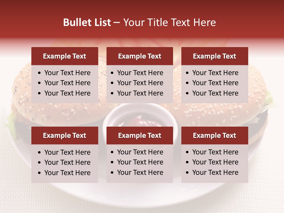 Burger Junk Drink PowerPoint Template