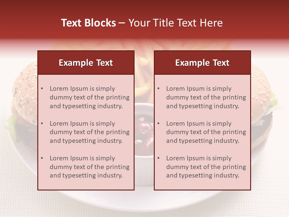 Burger Junk Drink PowerPoint Template