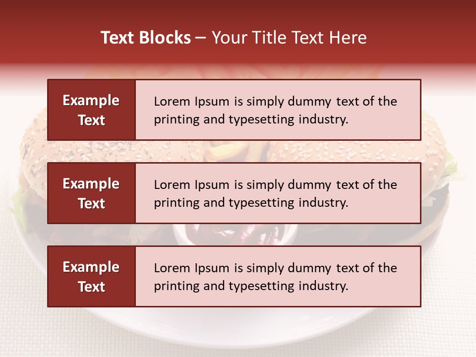 Burger Junk Drink PowerPoint Template