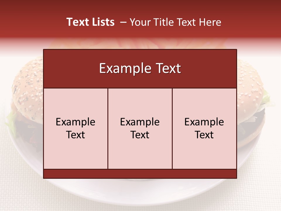 Burger Junk Drink PowerPoint Template