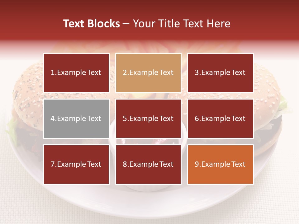 Burger Junk Drink PowerPoint Template