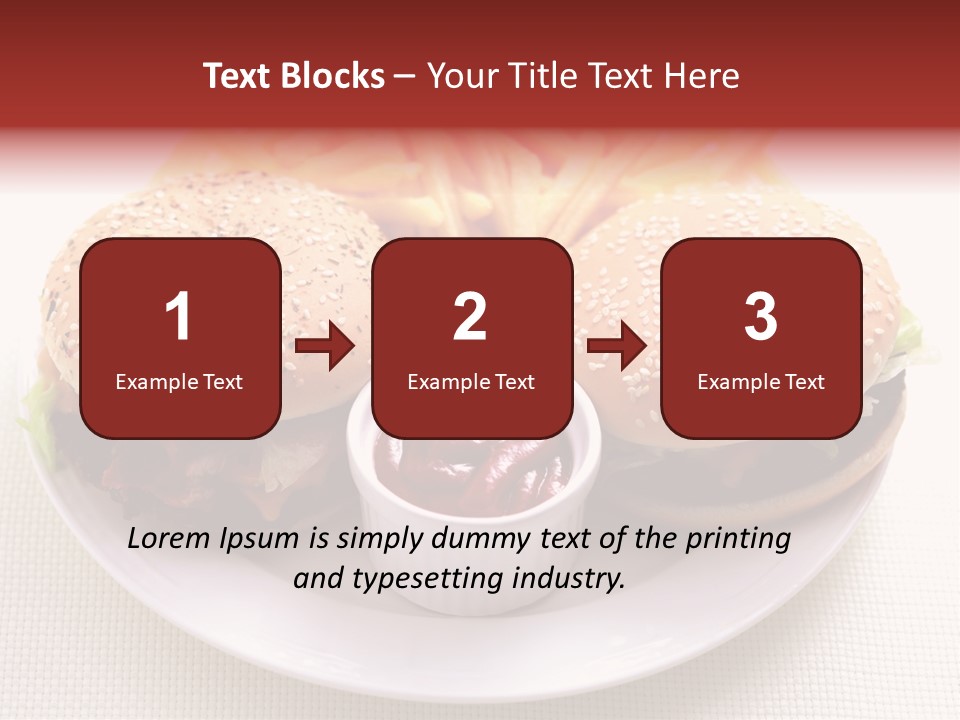 Burger Junk Drink PowerPoint Template
