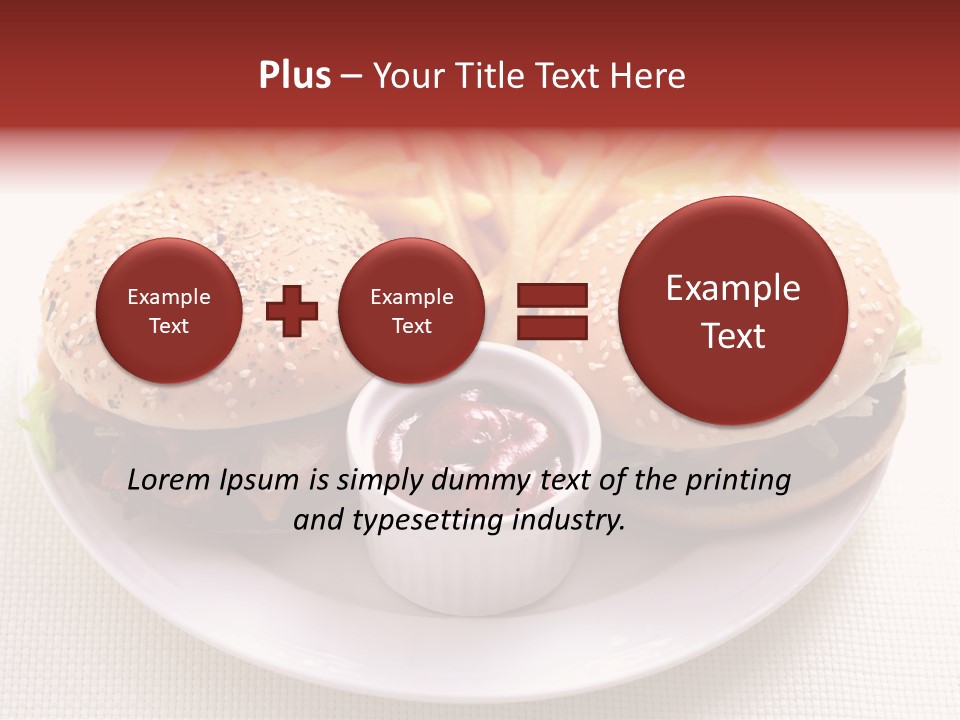 Burger Junk Drink PowerPoint Template