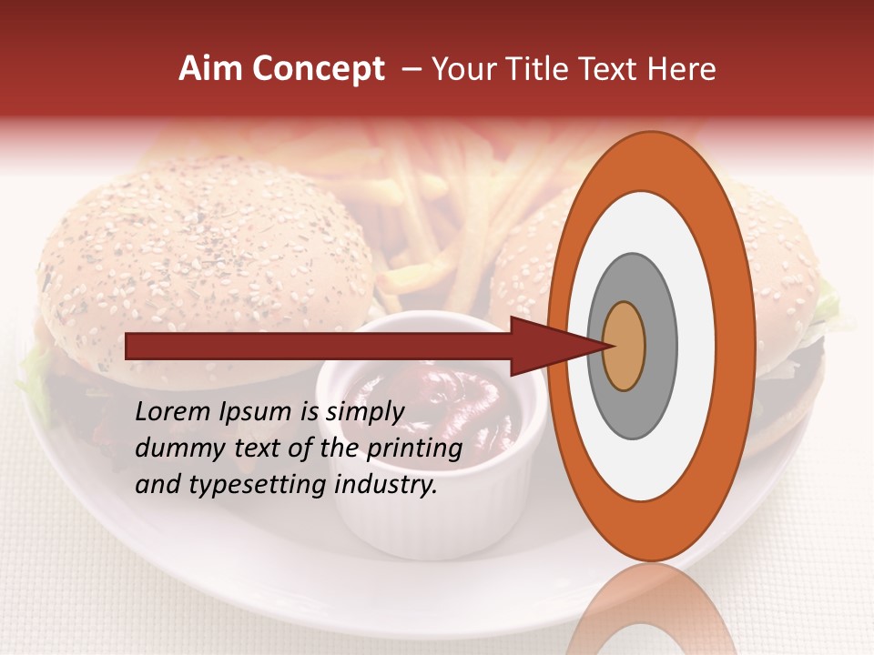 Burger Junk Drink PowerPoint Template