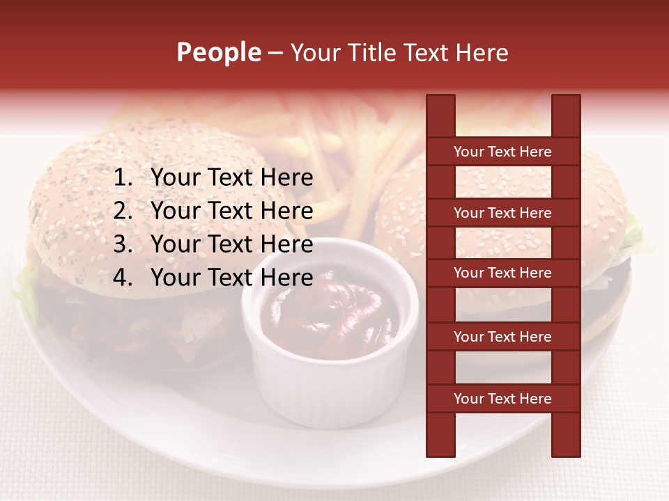 Burger Junk Drink PowerPoint Template