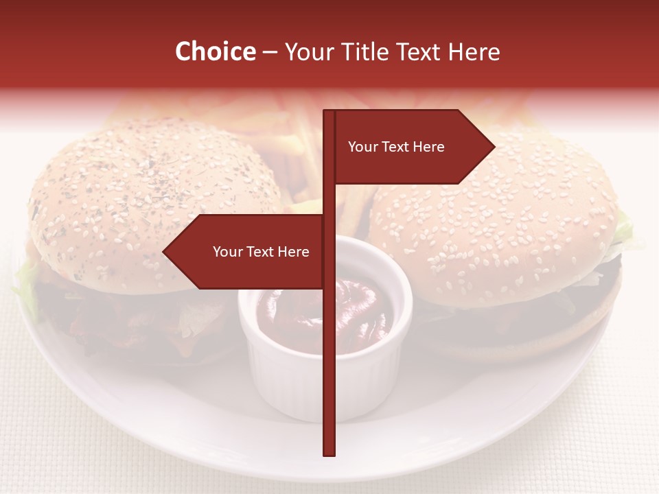 Burger Junk Drink PowerPoint Template