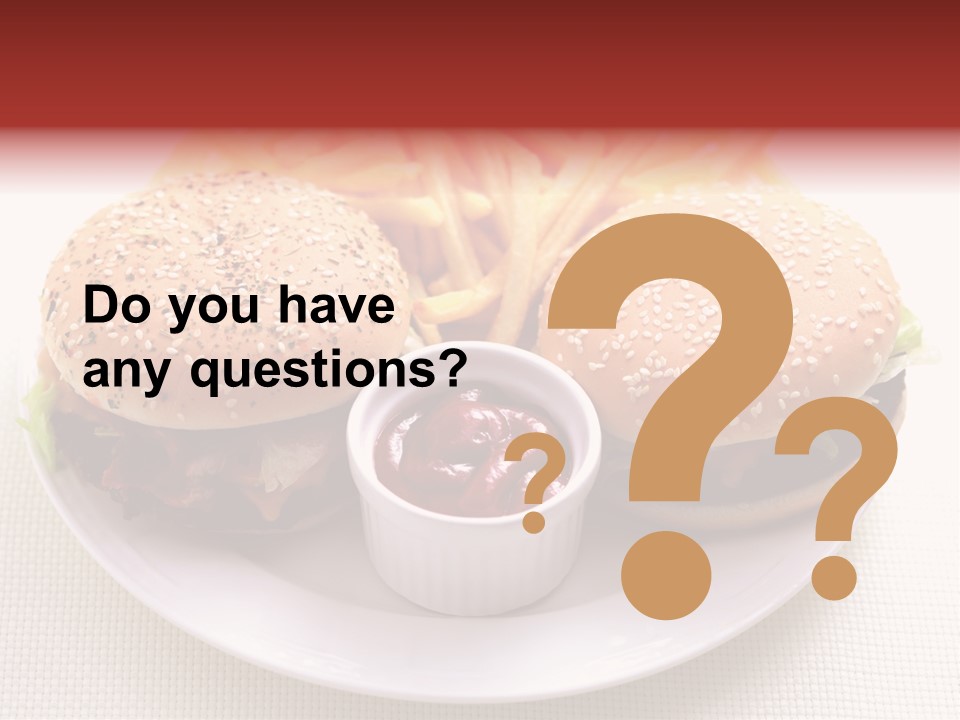 Burger Junk Drink PowerPoint Template