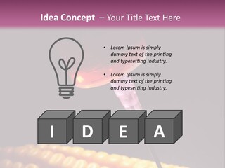 Cob Crop Red PowerPoint Template