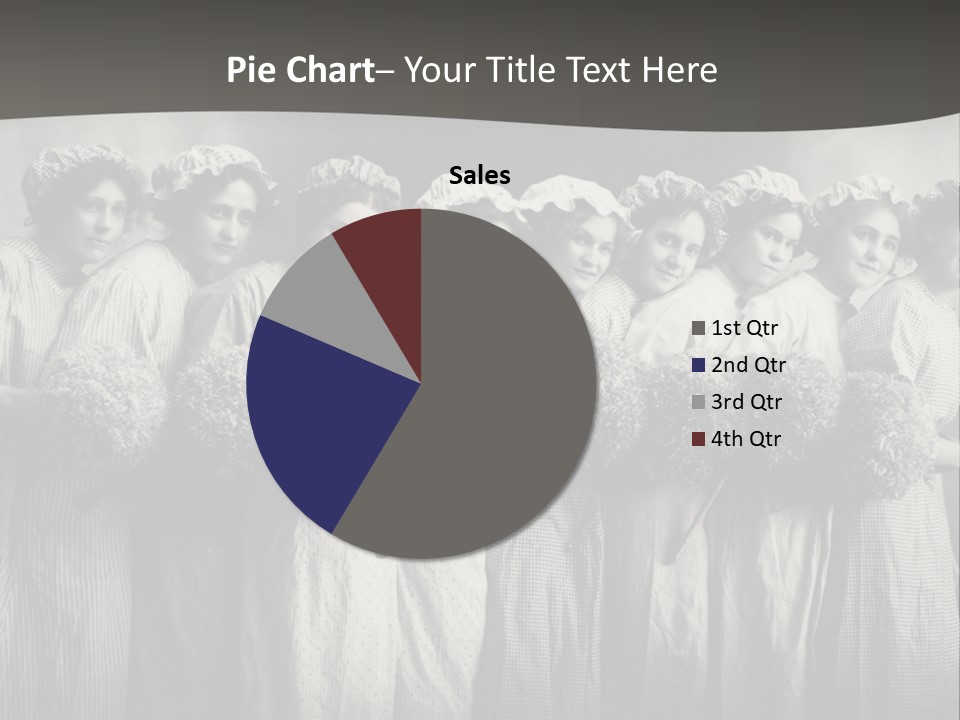 A Group Of Women With Flowers In Their Hair PowerPoint Template