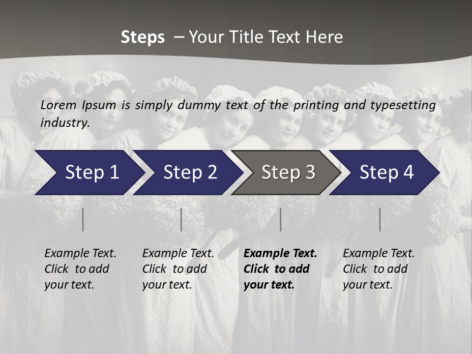 A Group Of Women With Flowers In Their Hair PowerPoint Template