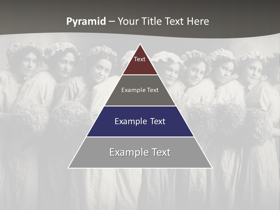 A Group Of Women With Flowers In Their Hair PowerPoint Template