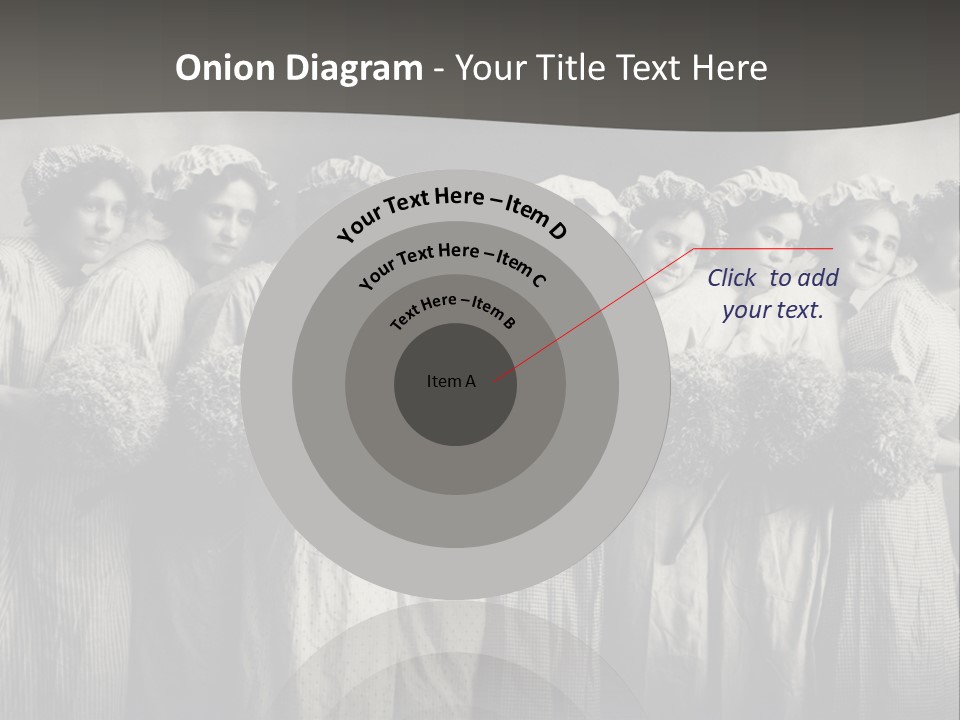 A Group Of Women With Flowers In Their Hair PowerPoint Template