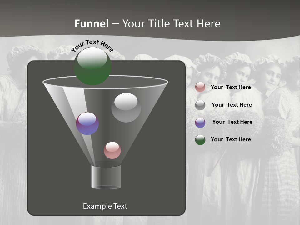 A Group Of Women With Flowers In Their Hair PowerPoint Template