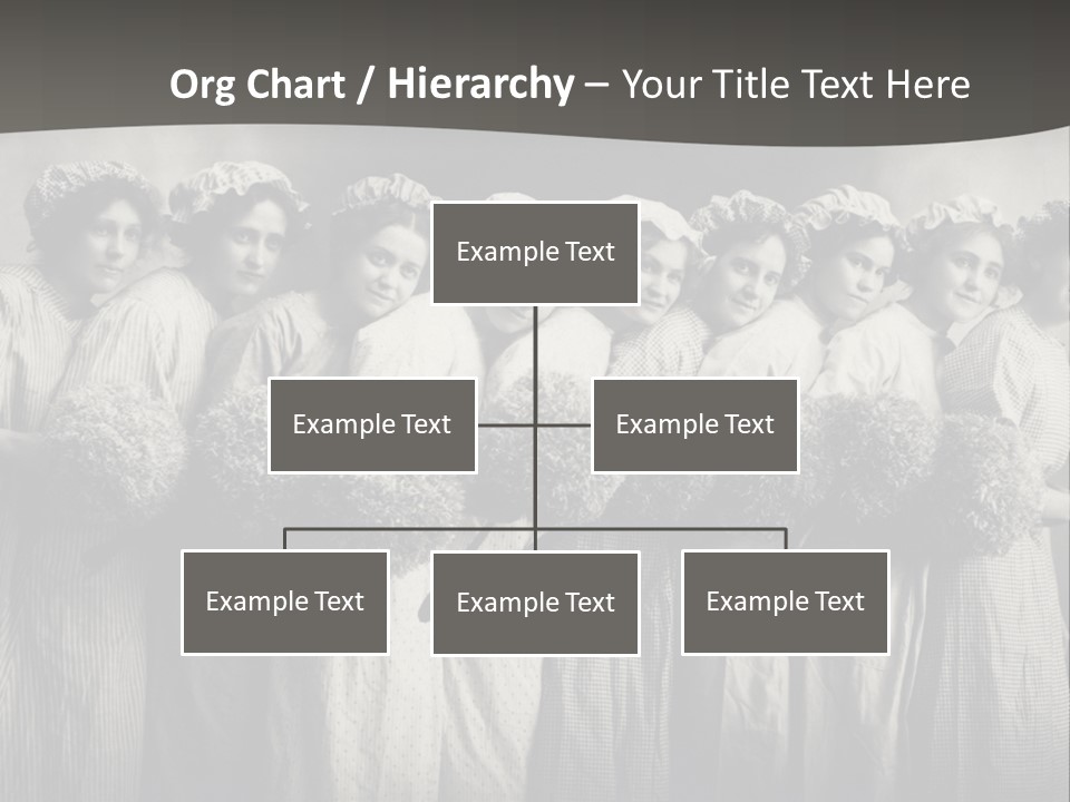 A Group Of Women With Flowers In Their Hair PowerPoint Template