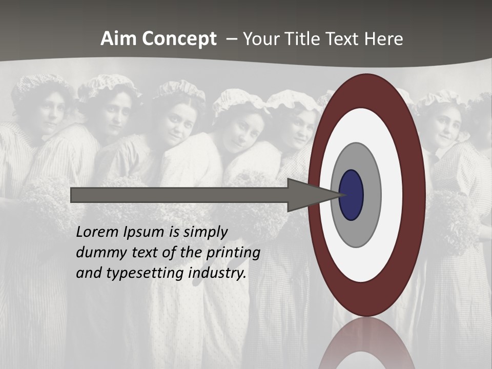 A Group Of Women With Flowers In Their Hair PowerPoint Template