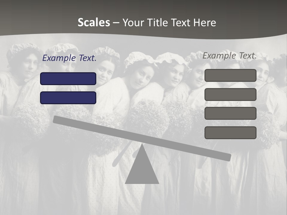 A Group Of Women With Flowers In Their Hair PowerPoint Template