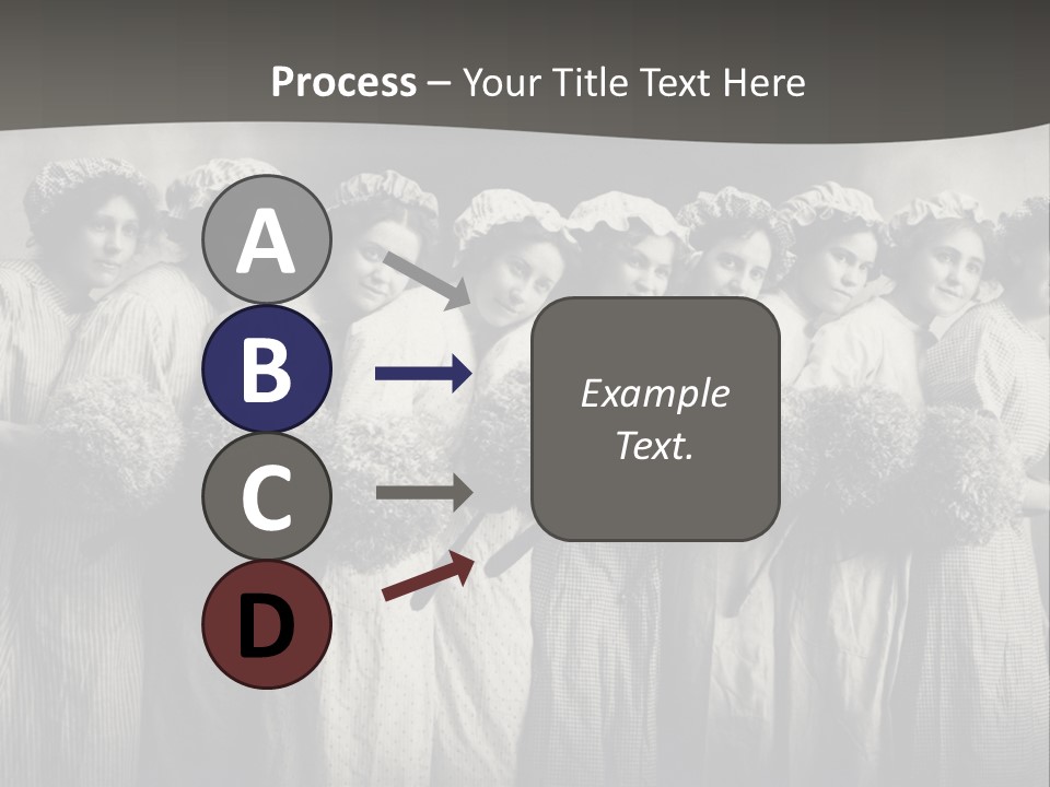 A Group Of Women With Flowers In Their Hair PowerPoint Template