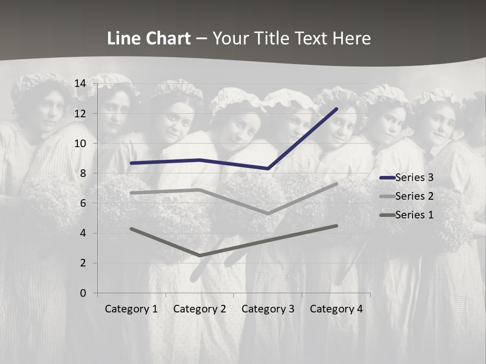 A Group Of Women With Flowers In Their Hair PowerPoint Template