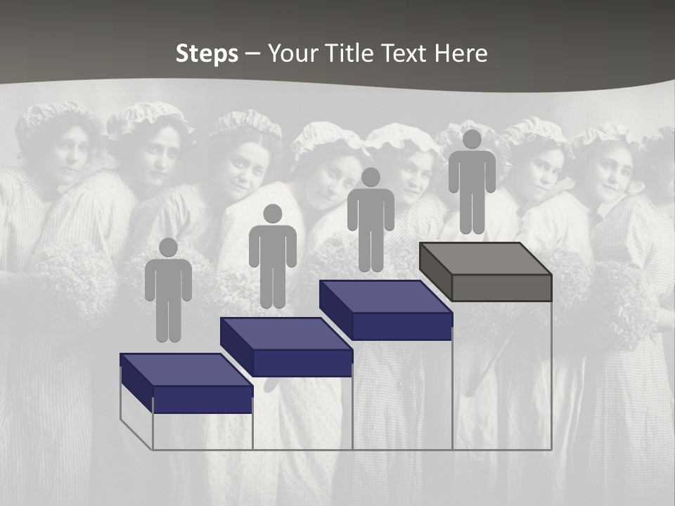 A Group Of Women With Flowers In Their Hair PowerPoint Template