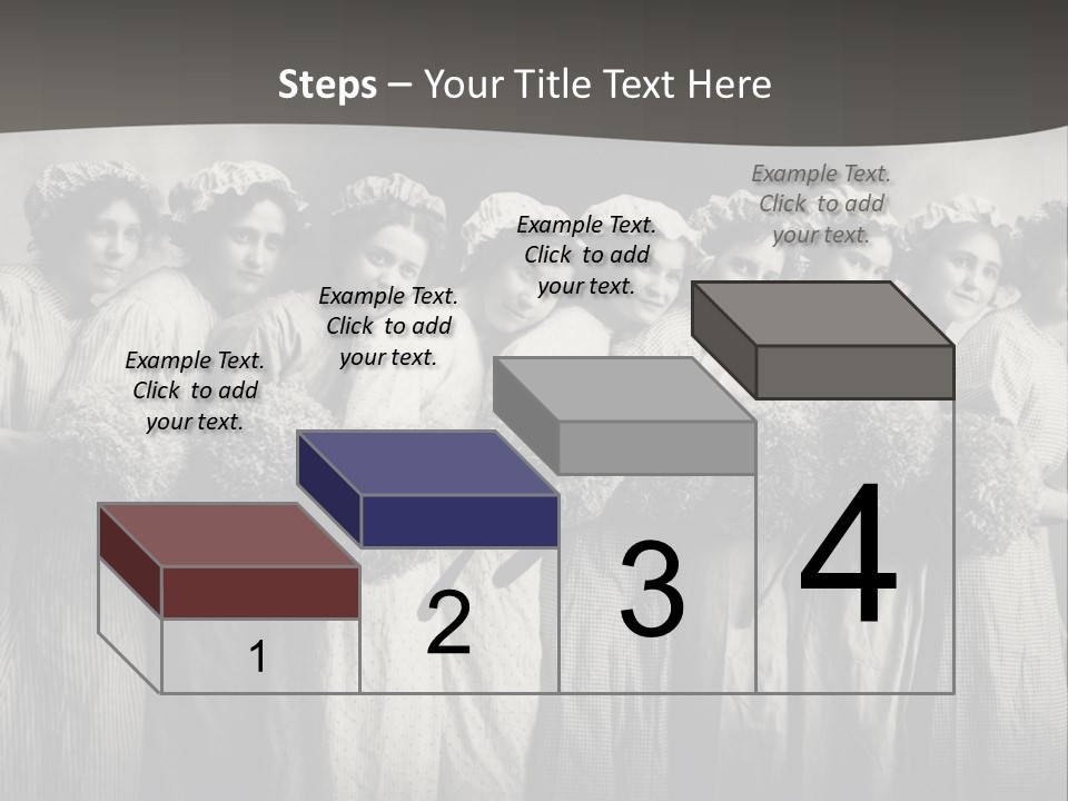 A Group Of Women With Flowers In Their Hair PowerPoint Template