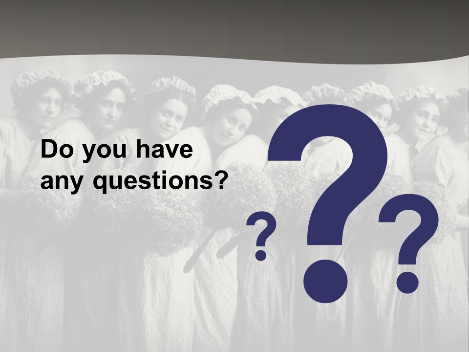 A Group Of Women With Flowers In Their Hair PowerPoint Template