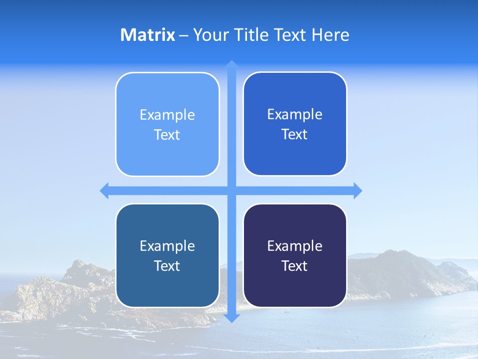 A Large Body Of Water With A Small Island In The Middle Of It PowerPoint Template