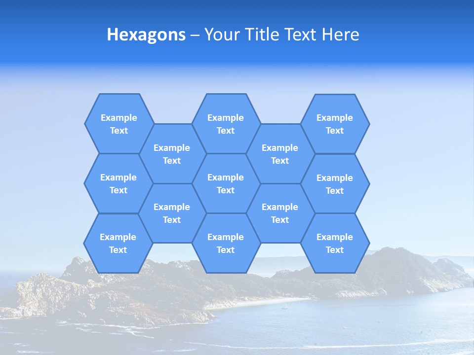 A Large Body Of Water With A Small Island In The Middle Of It PowerPoint Template