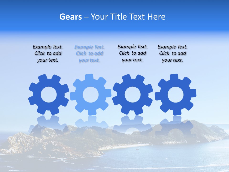 A Large Body Of Water With A Small Island In The Middle Of It PowerPoint Template