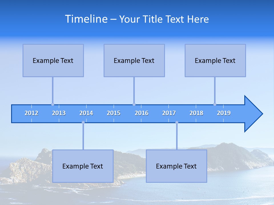 A Large Body Of Water With A Small Island In The Middle Of It PowerPoint Template