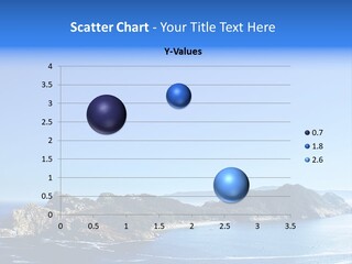 A Large Body Of Water With A Small Island In The Middle Of It PowerPoint Template